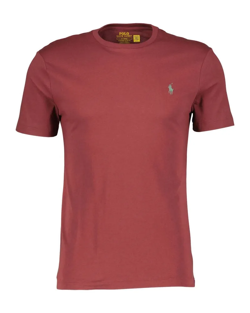 Ralph Lauren Herren T-Shirt Custom Slim Fit Dunkelrot