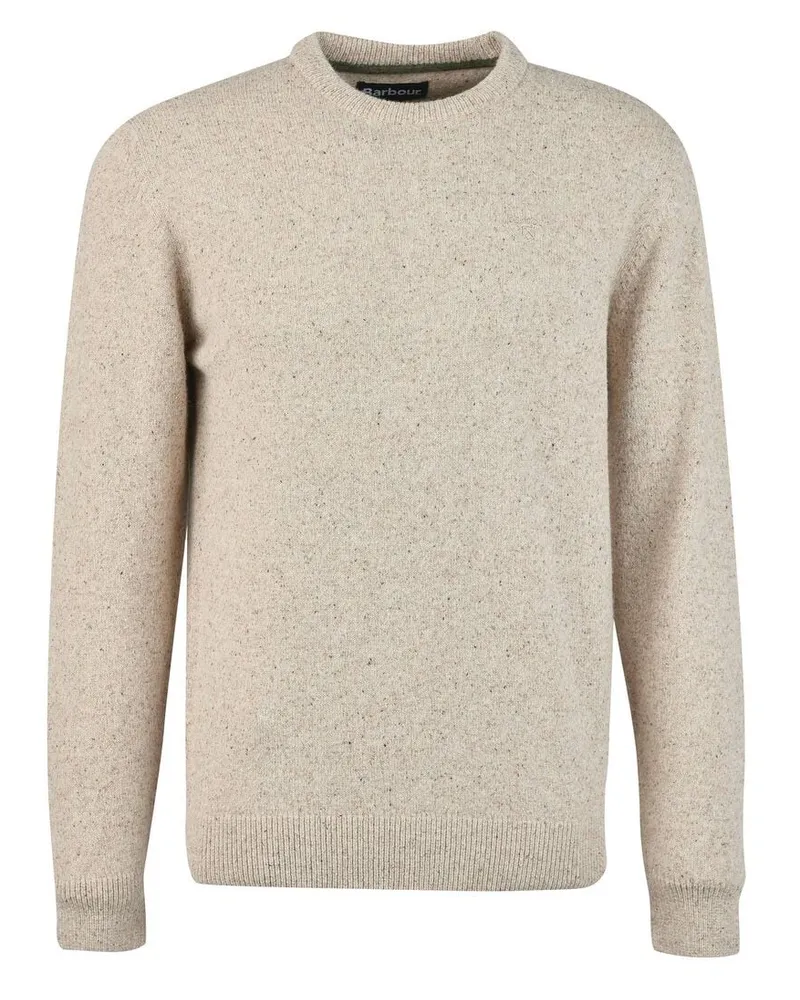 Barbour Herren Strickpullover TISBURY aus Wolle Offwhite