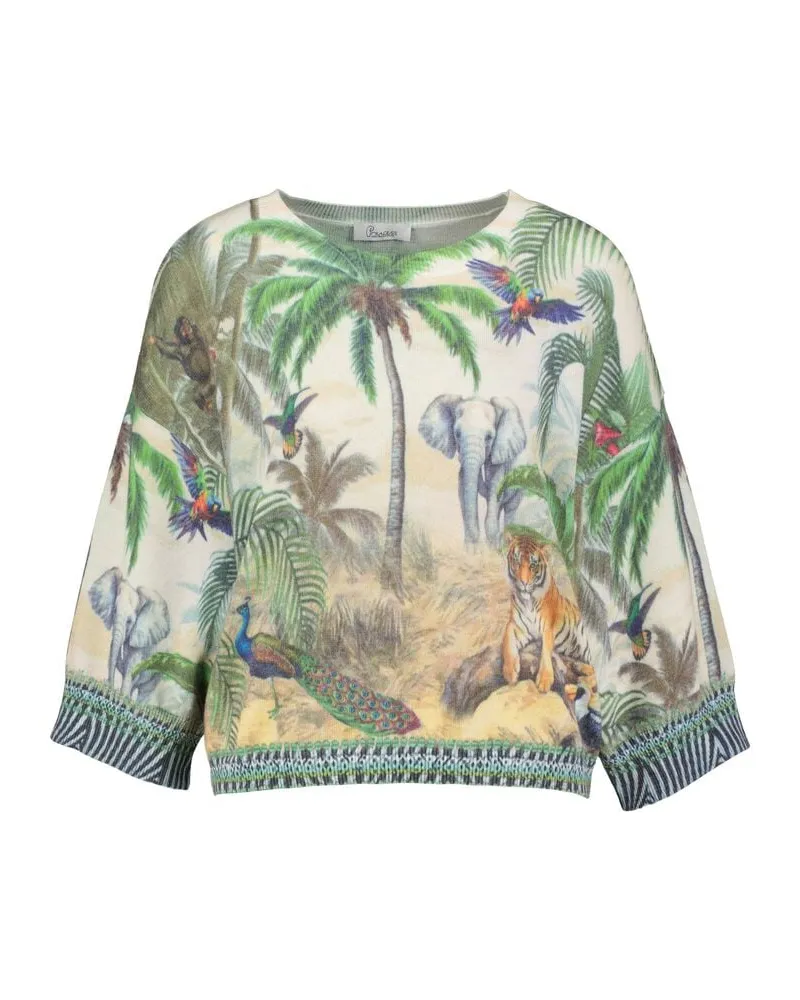 Princess goes Hollywood Damen Pullover WILD JUNGLE Grün