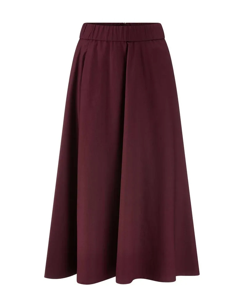 Riani Damen Midirock mit Baumwolle Braun