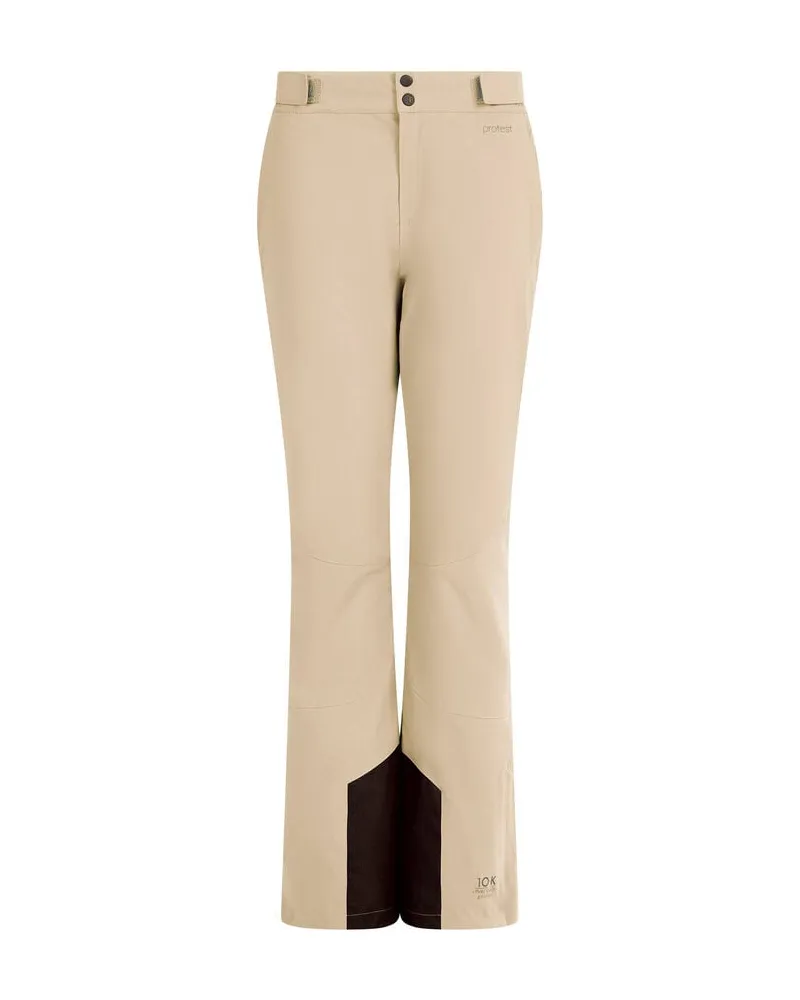 Protest Damen Skihose PRTVOLETA Regular Fit aus Polyester Beige