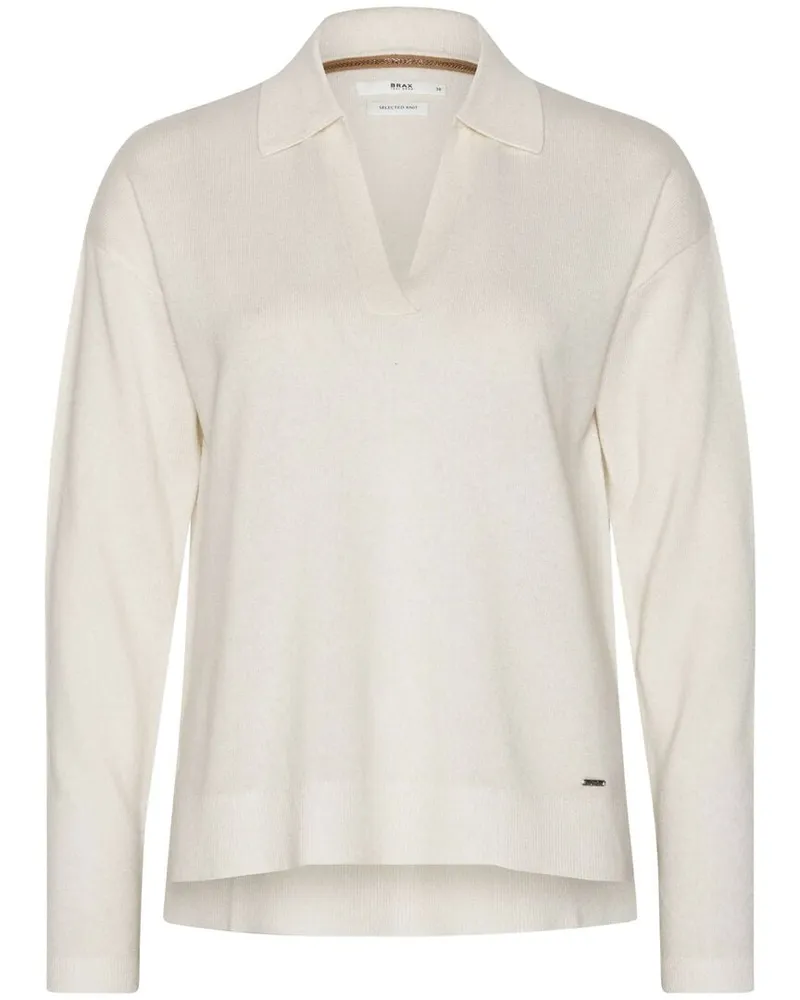 Brax Damen Strickpullover mit Kaschmir LILIAN Offwhite