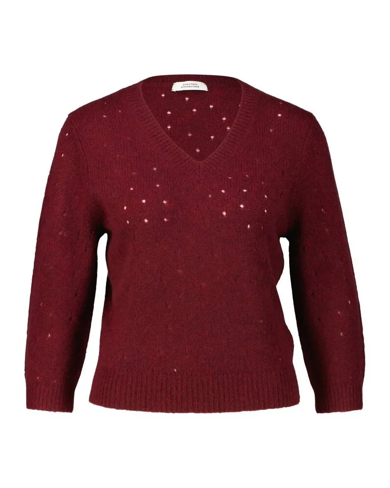 Dorothee Schumacher Damen Pullover DELICATE STATEMENTS Bordeaux