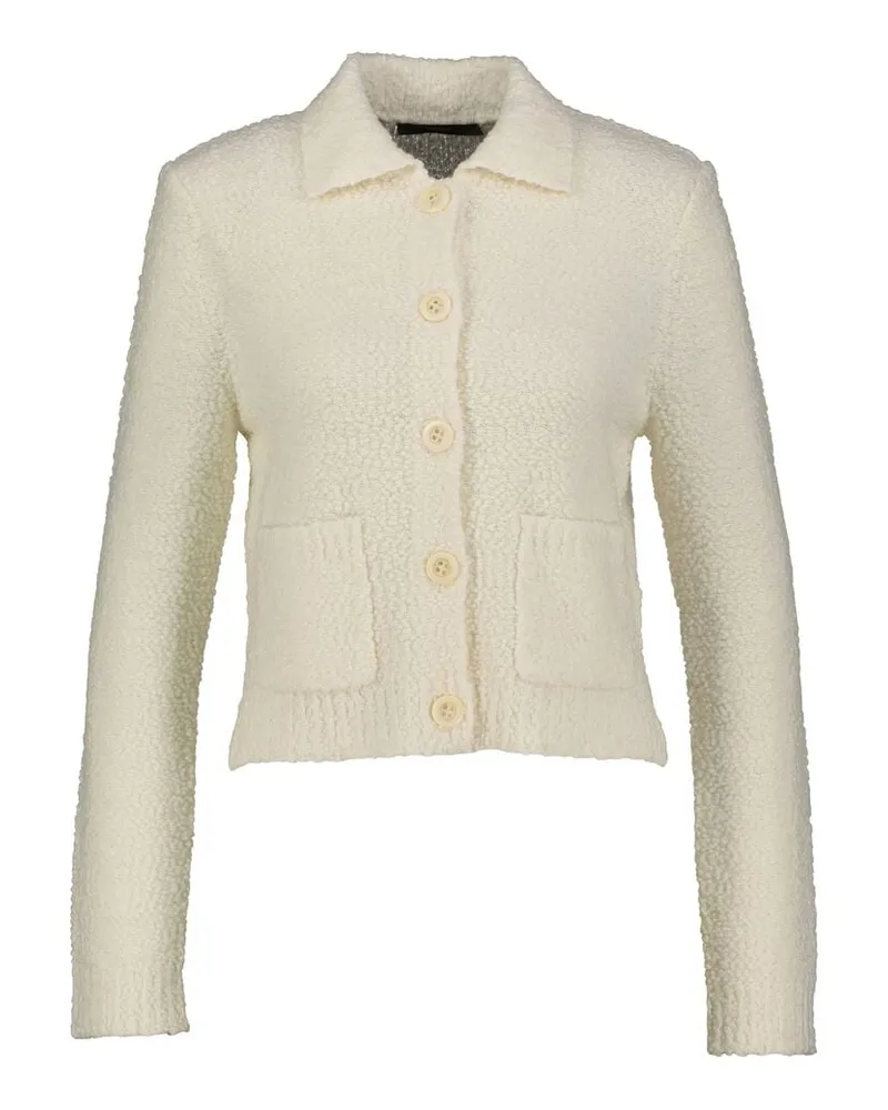 windsor. Damen Strickjacke aus Wollmischung Weiss