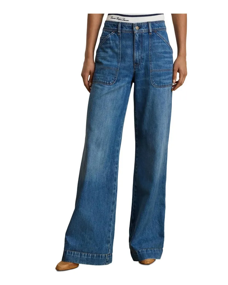Ralph Lauren Damen Jeans W LRL APP MISSY Blue