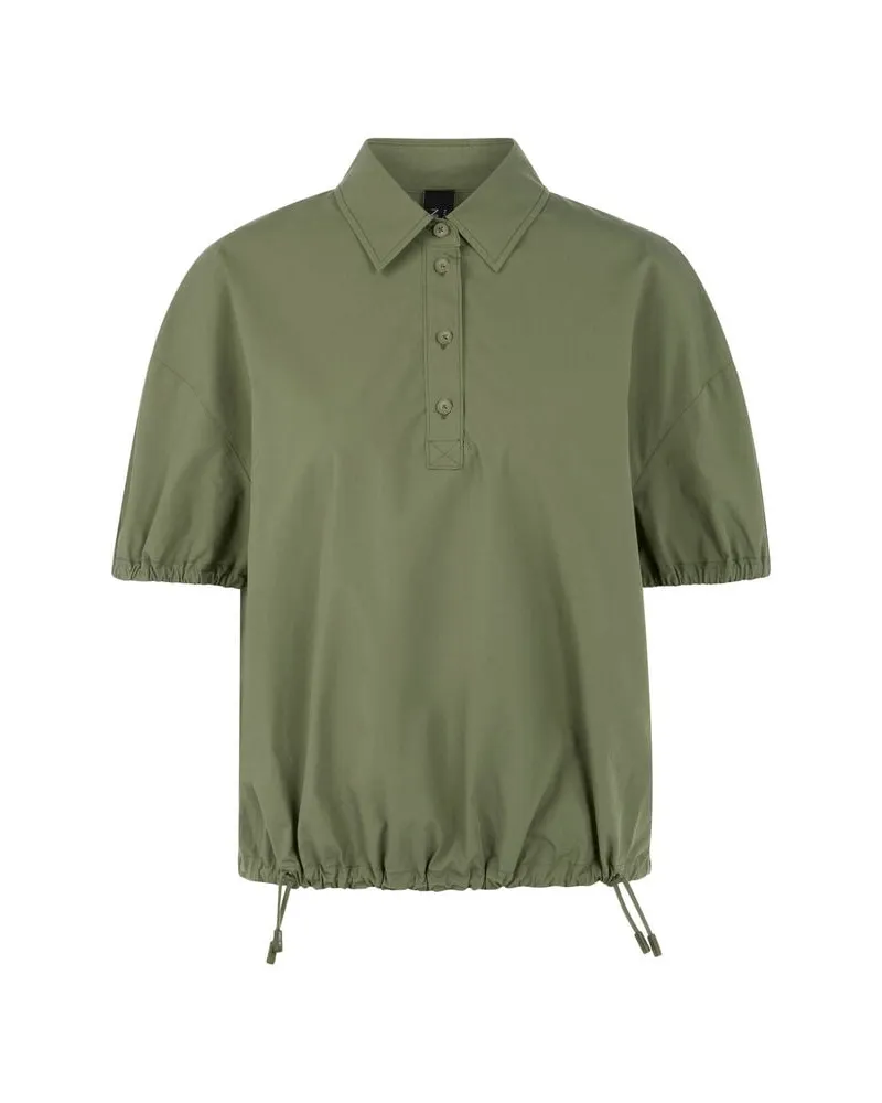 Marc Cain Damen Hemdbluse RETHINK TOGETHER Grün