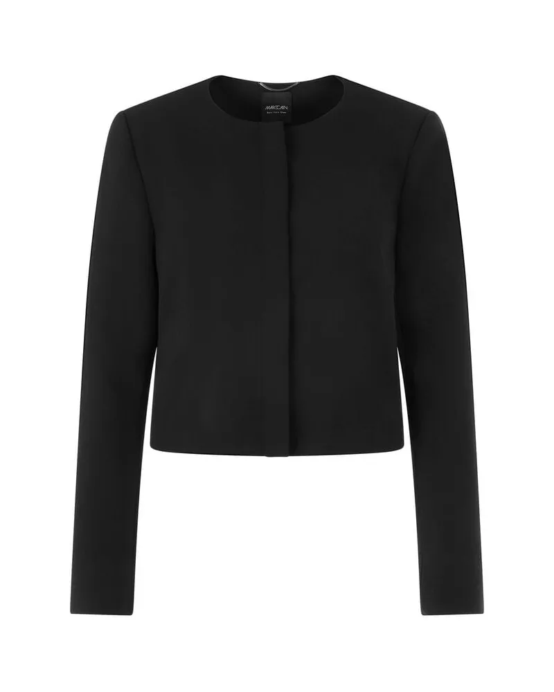 Marc Cain Damen Blazer mit Schulterbetonung Schwarz