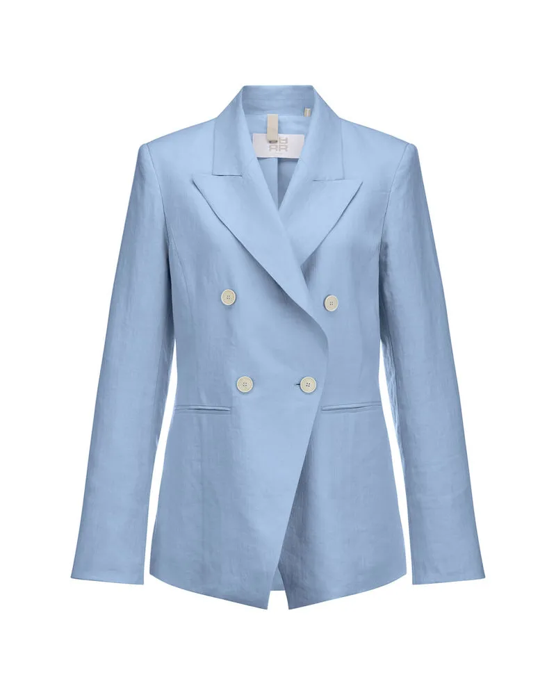 Riani Damen Blazer aus Leinen Regular Fit Bleu