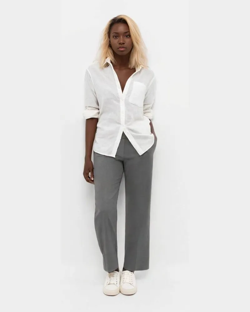 SEDUCTIVE  Damen Businesshose LUCA mit Wolle Grau