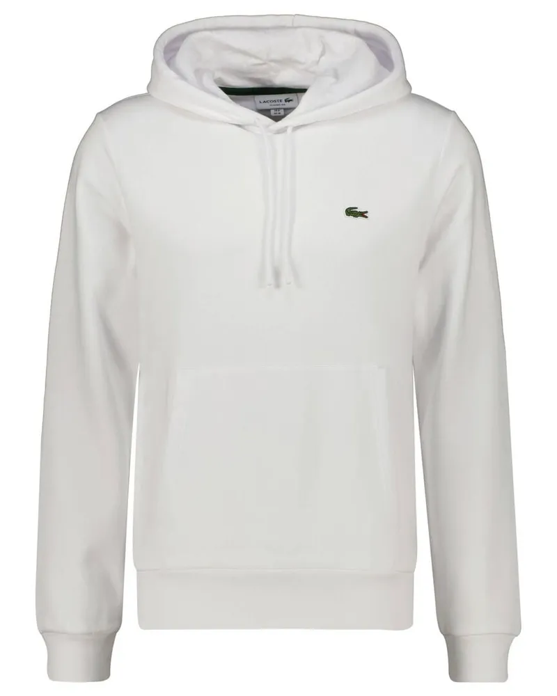 Lacoste Herren Hoodie aus Baumwollmix Weiss