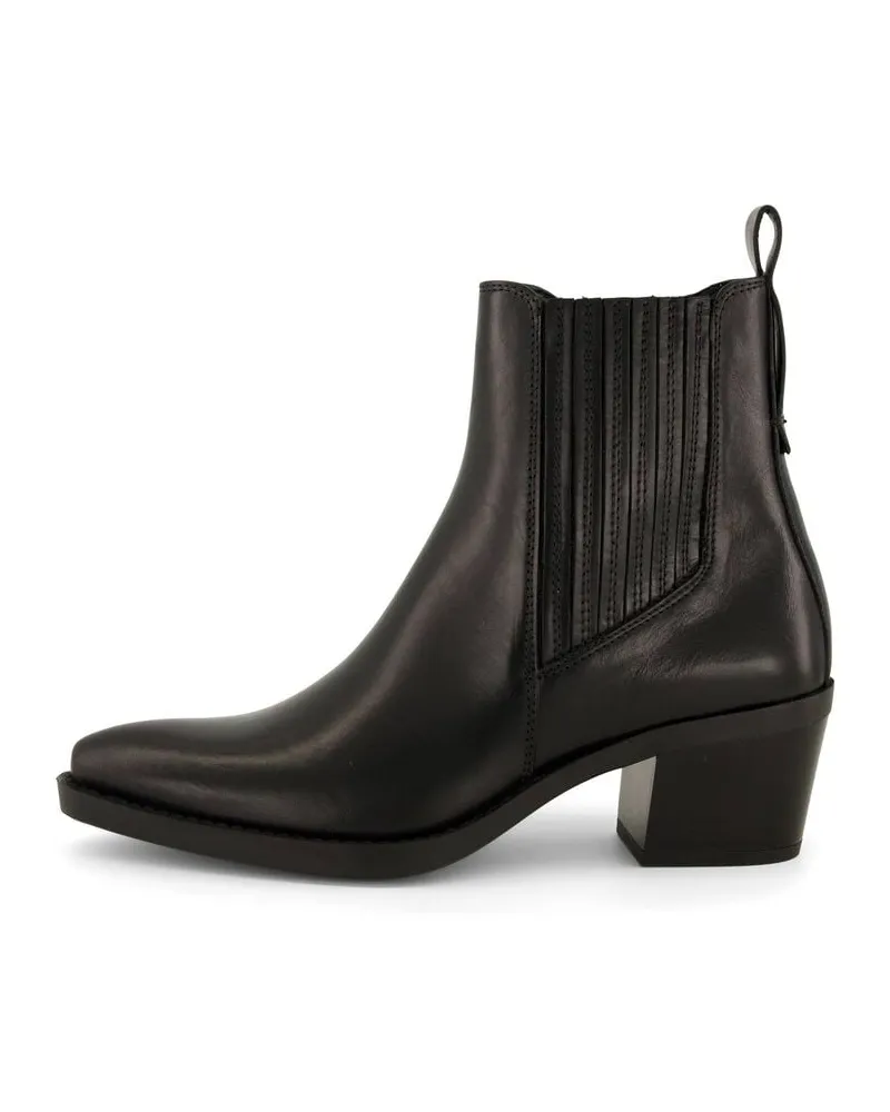 Marc O'Polo Damen Stiefeletten LUNA ZIPPER BOOTIE Schwarz