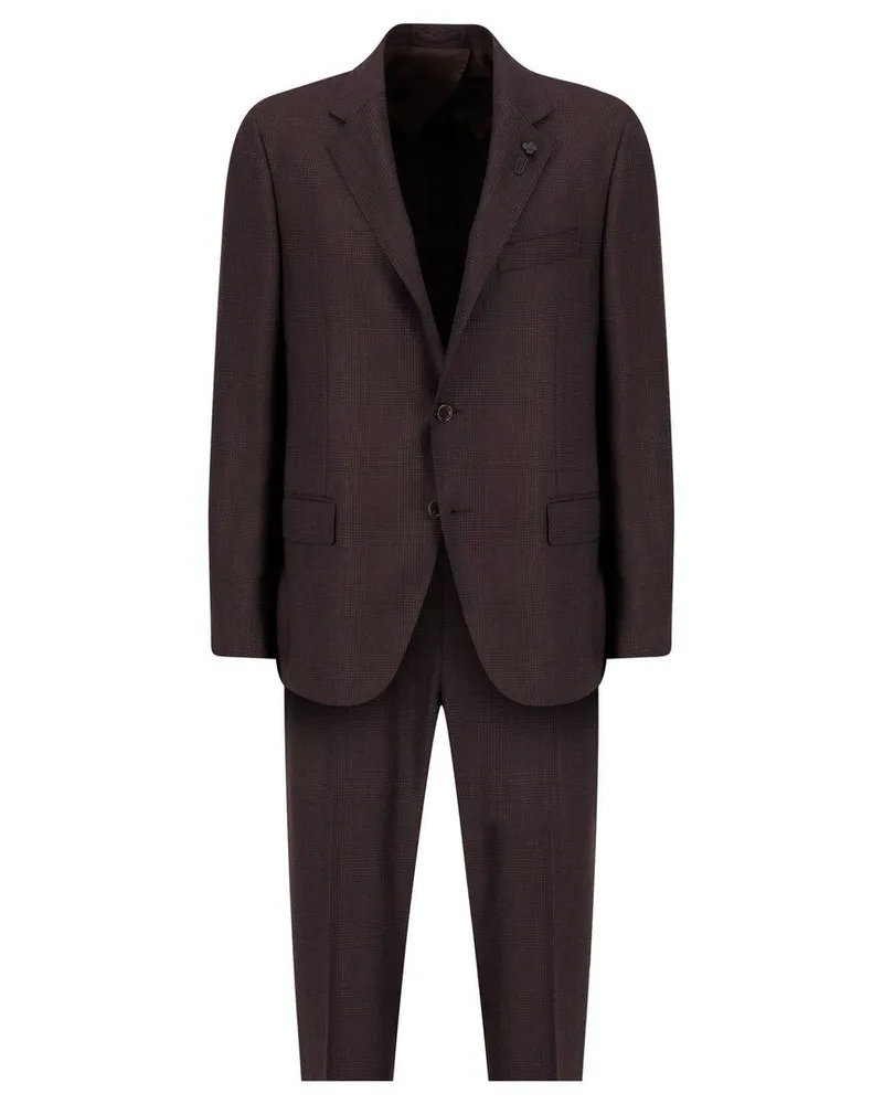 LARDINI Herren Anzug SPECIAL LINE DROP 7 Braun