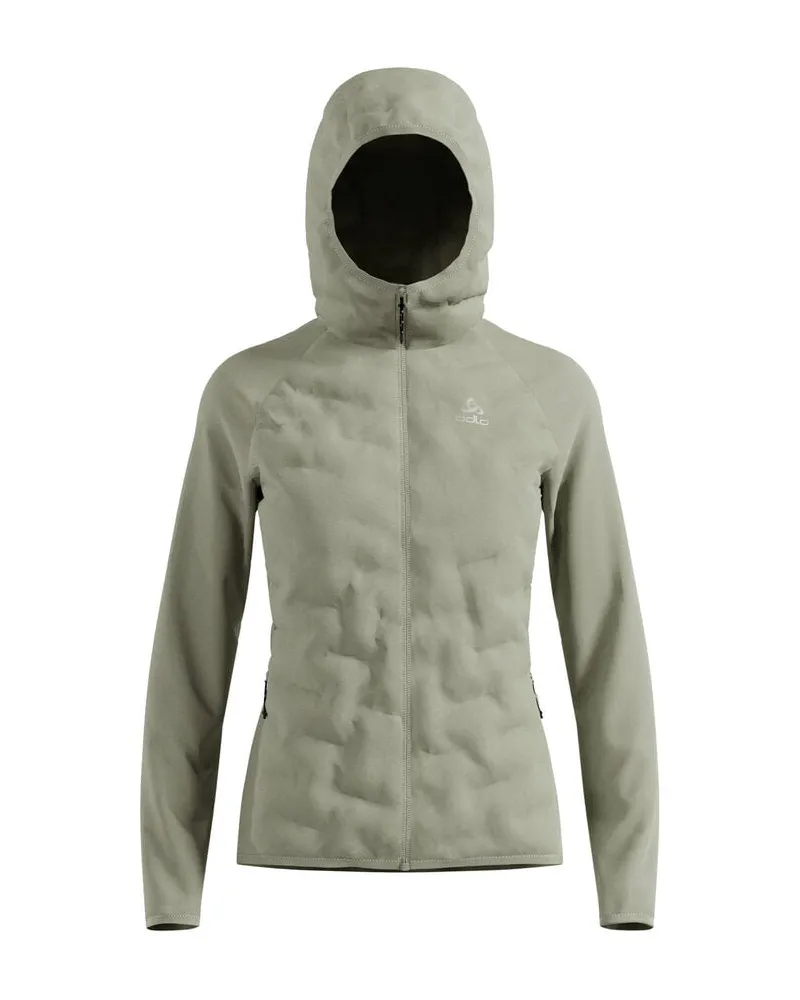 Odlo Damen Laufjacke ZEROWEIGHT INSULATOR HYBRID MID LAYER Grau