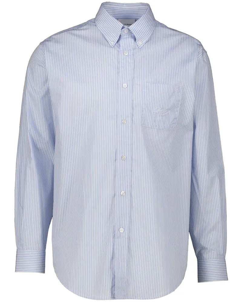 Drôle de Monsieur Herren Hemd LA CHEMISE RAYEE Bleu