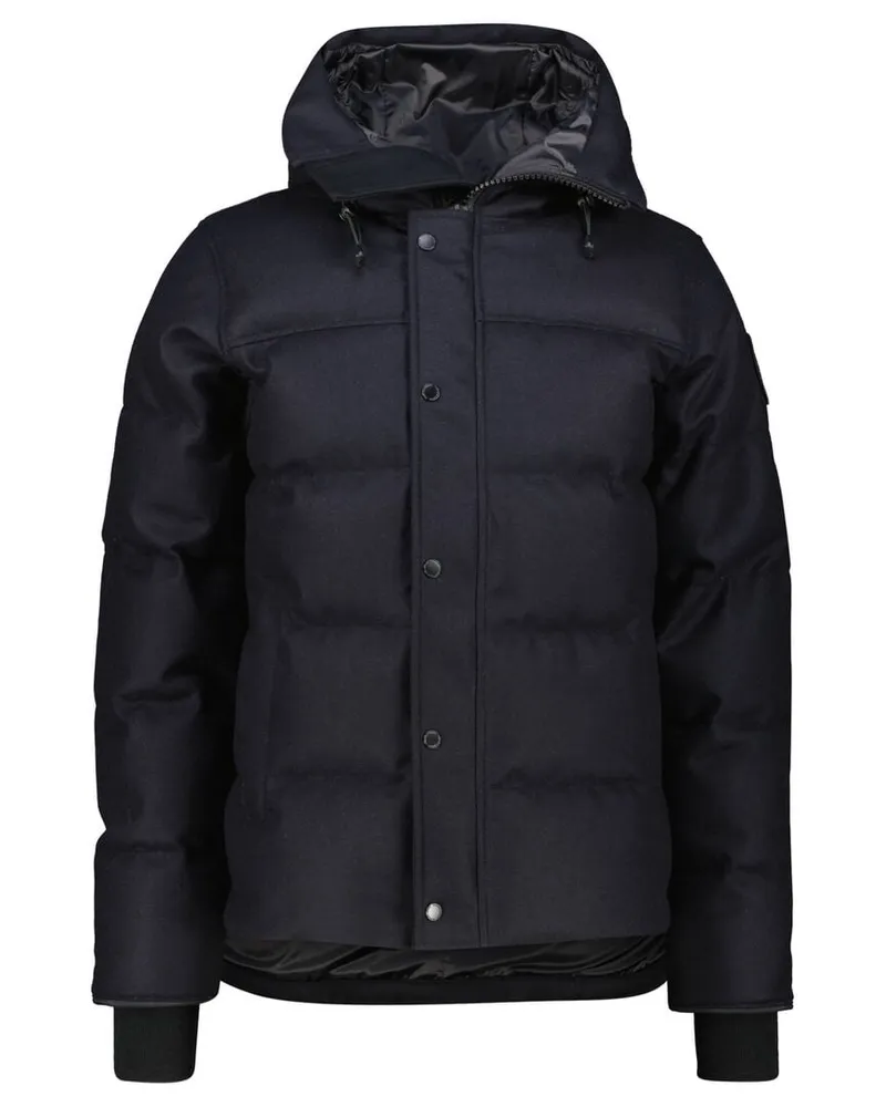 Canada Goose Herren Daunenparka MACMILLAN mit Wolle Regular Fit Marine