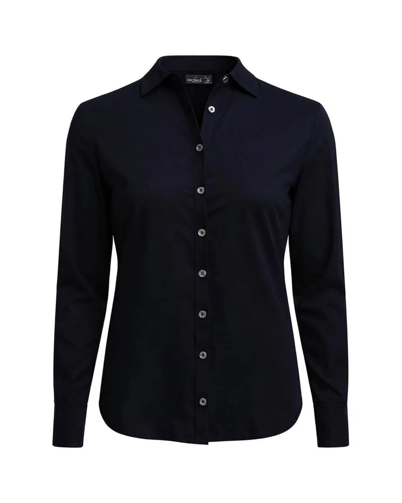 van Laack Damen Bluse SABIRA Regular Fit aus Baumwolle Schwarz
