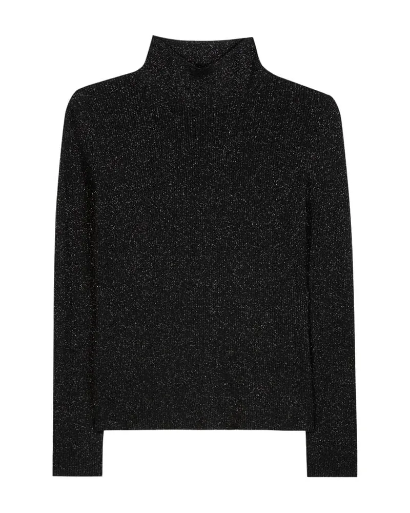 Luisa Cerano Damen Strickpullover mit Glitzereffekt Schwarz