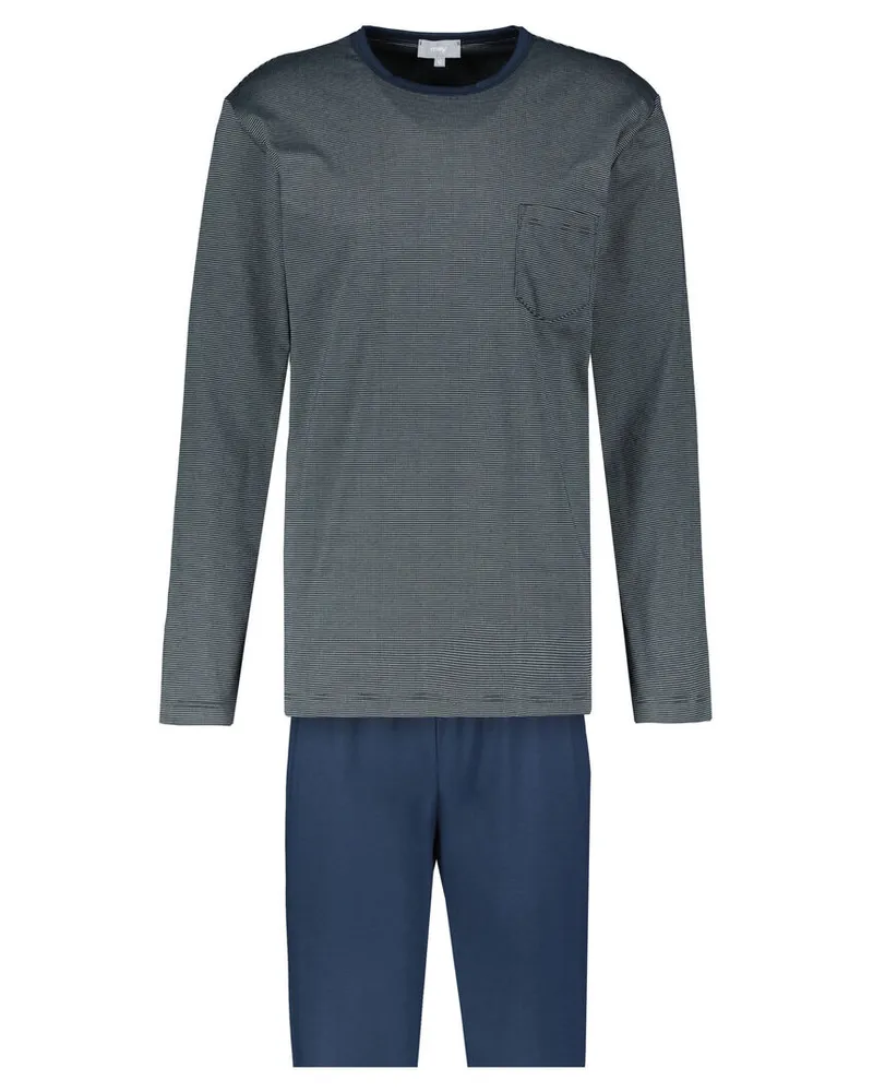 Mey Herren Schlafanzug 2-teilig Marine
