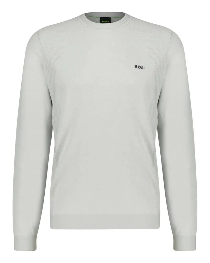 HUGO BOSS Herren Strickpullover K_MOMENTUM-LITE CN Grau