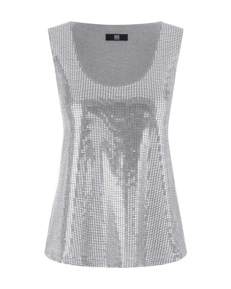 Riani Damen Top mit Pailetten Bleu