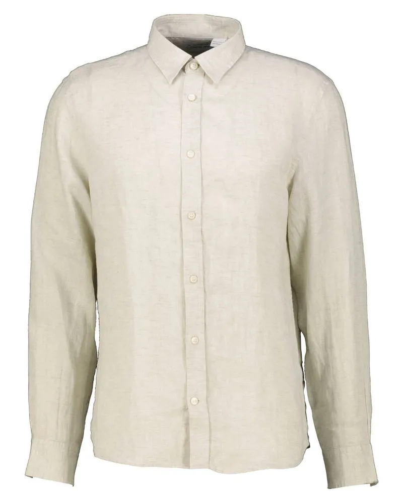 Tiger of Sweden Herren Leinenhemd Slim Fit Langarm Beige
