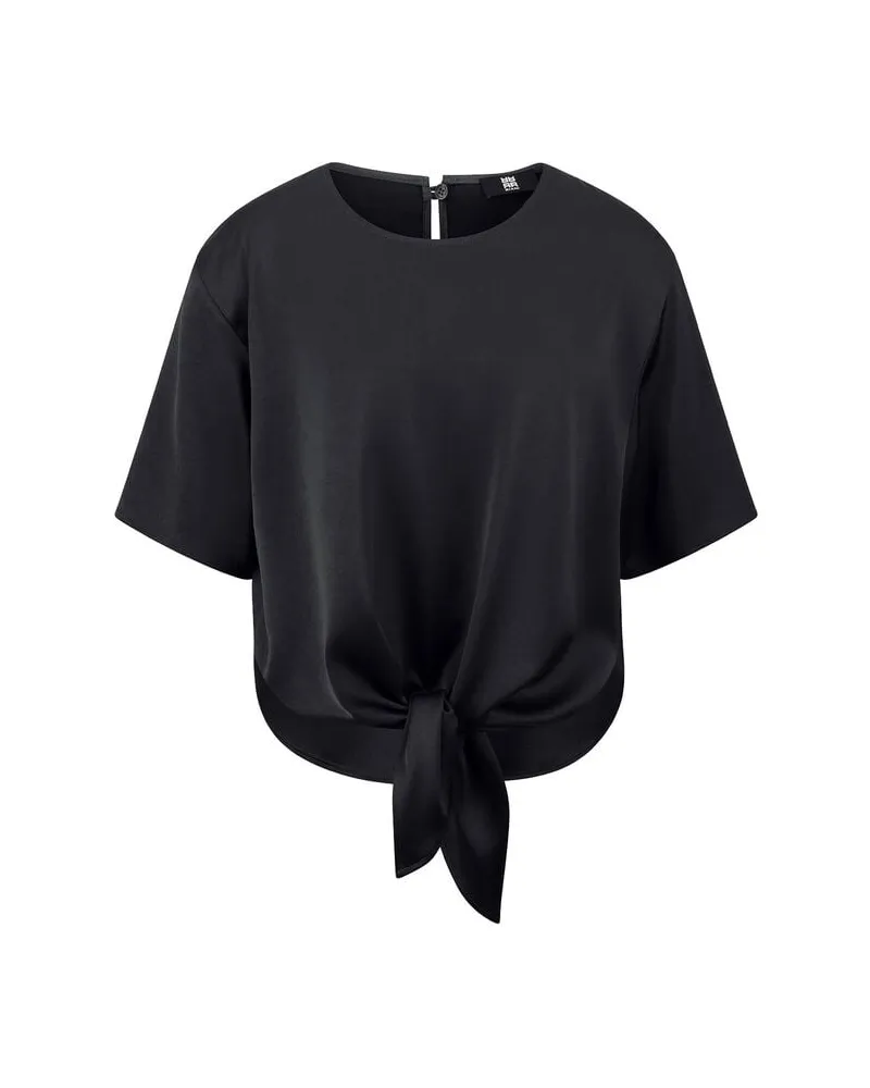 Riani Damen Satinbluse Schwarz