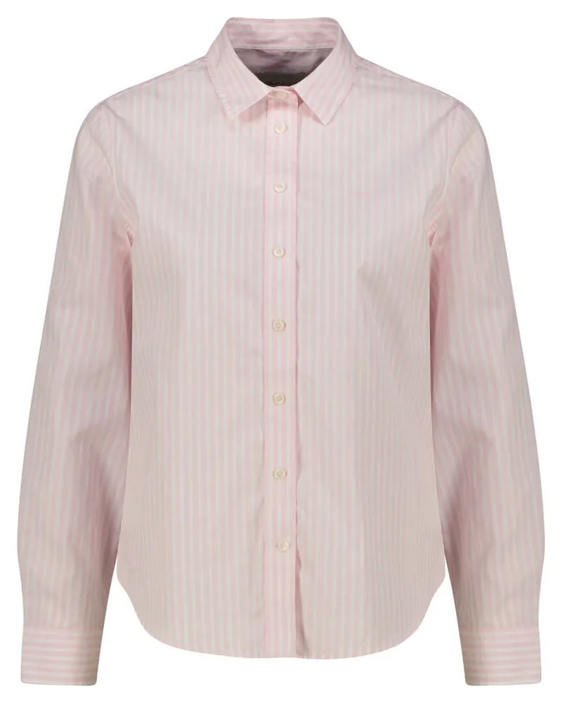 Gant Damen Bluse Regular Fit Langarm Rose