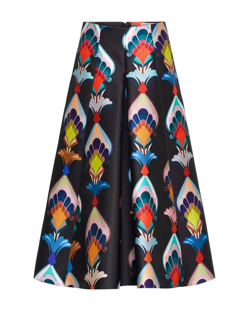 Maison Common Damen Midirock gefüttert Schwarz