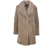 Damen Webpelzmantel