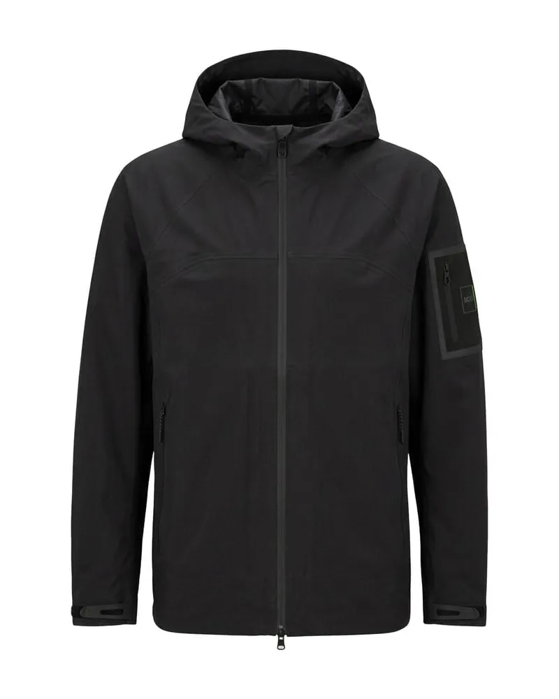 HUGO BOSS Herren Regenjacke OW_TOUR Schwarz
