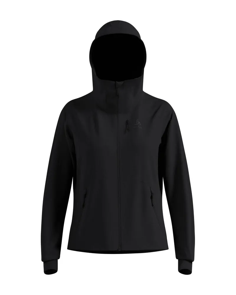 Odlo Damen Langlaufjacke ZEROWEIGHT WINDPROOF X WARM Schwarz