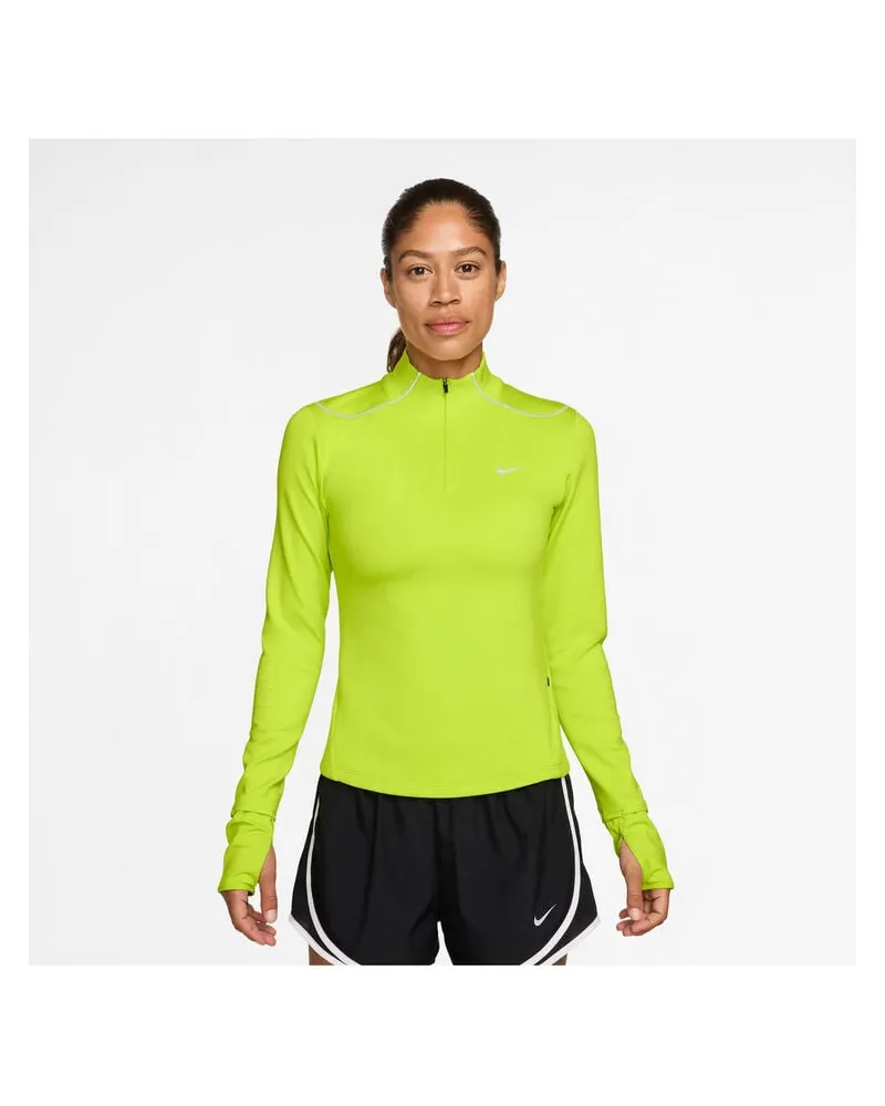 Nike Damen Laufshirt WMNS SWIFT THERMA FIT ADV HZ TOP Gelb