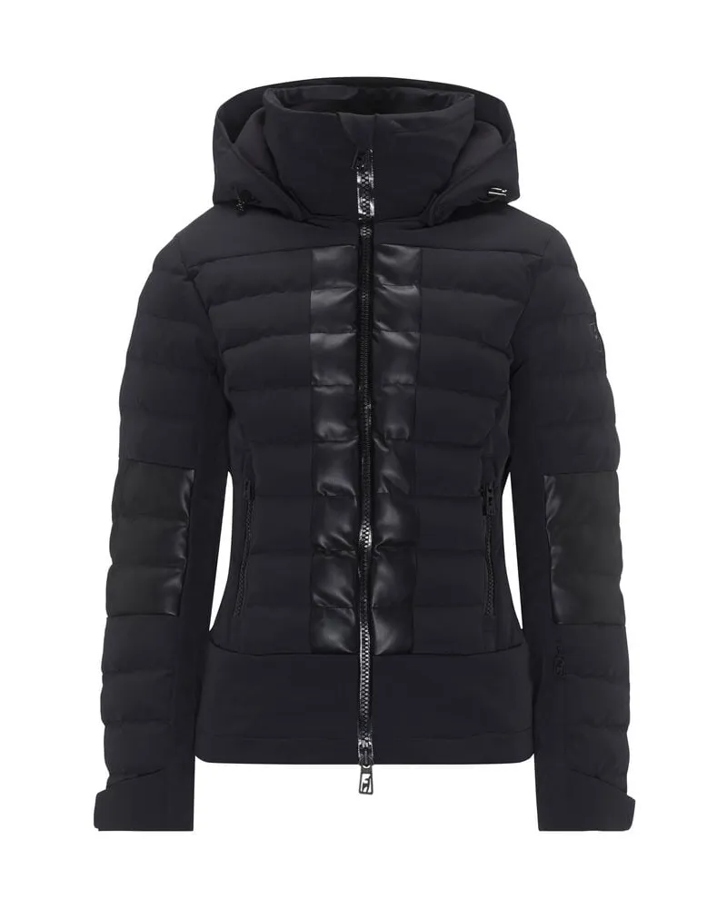 Picture Damen Skijacke LISBETH FAUX LEATHER Schwarz