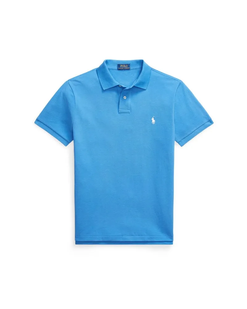 Ralph Lauren Herren Poloshirt Custom Slim Fit Kobalt