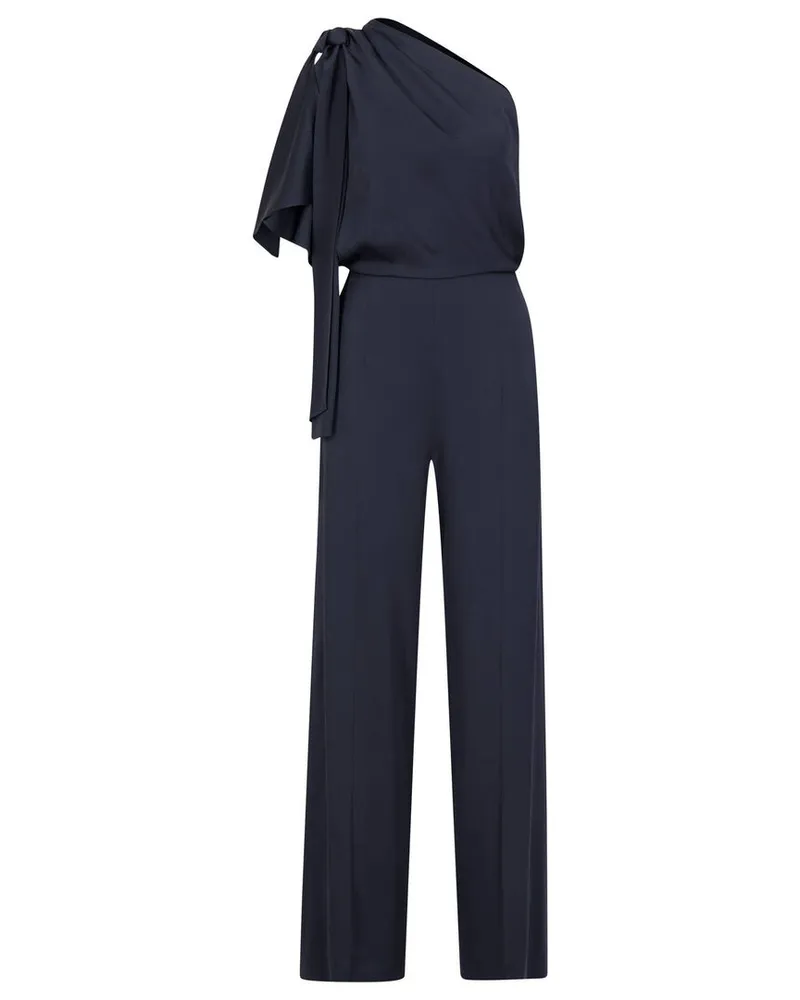 HUGO BOSS Damen Jumpsuit im One-Shoulder-Design DEIANA Marine