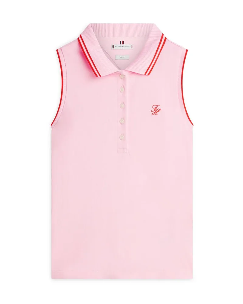 Tommy Hilfiger Damen Poloshirt ärmellos Pink
