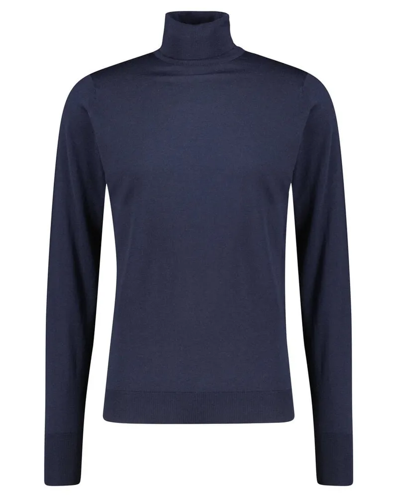 John Smedley Herren Rollkragenpullover aus Merinowolle RICHARDS Marine