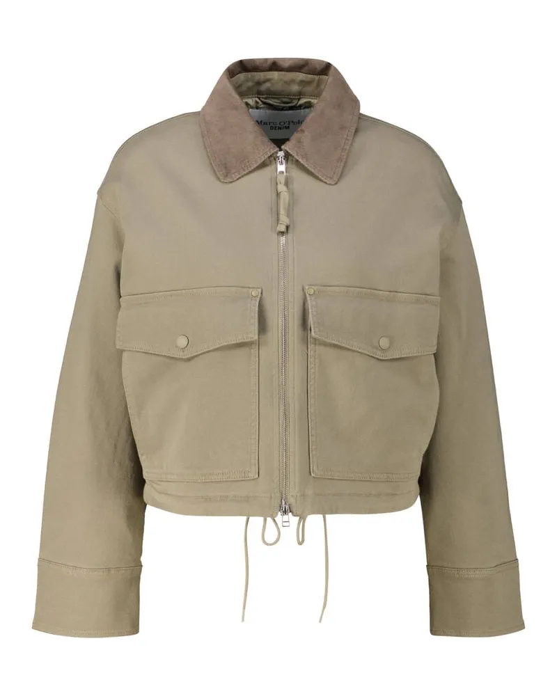 Marc O'Polo Damen Jacke Relaxed Fit Oliv