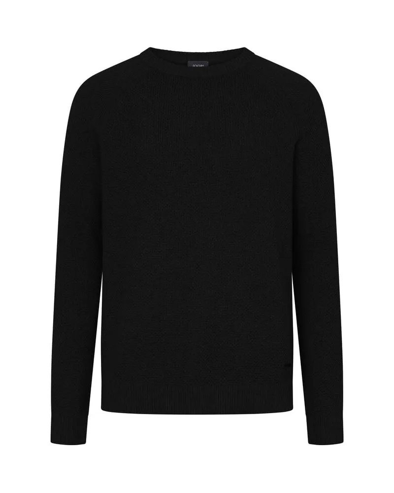 JOOP! Herren Strickpullover aus Baumwolle NADION Schwarz