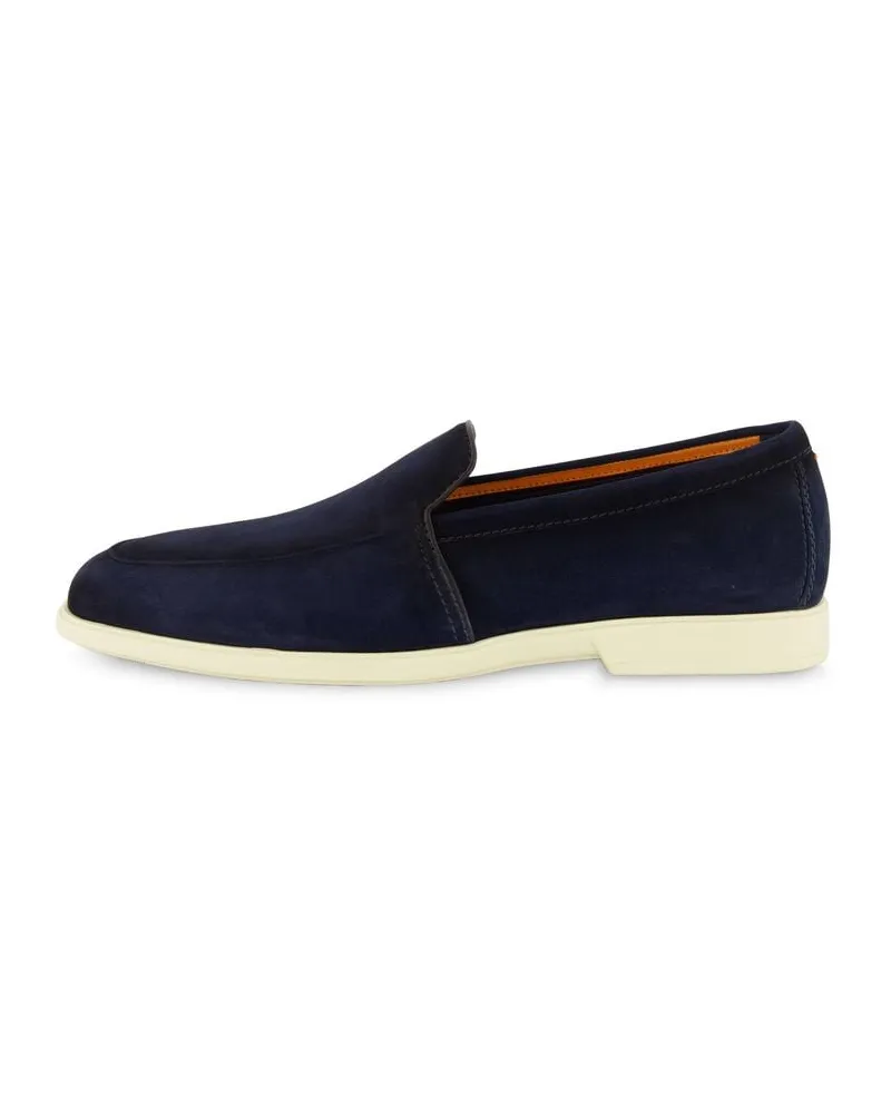 Santoni Herren Loafer aus Wildleder MALIBU Marine