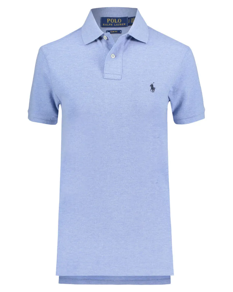 Ralph Lauren Herren Poloshirt Slim Fit Kurzarm Bleu