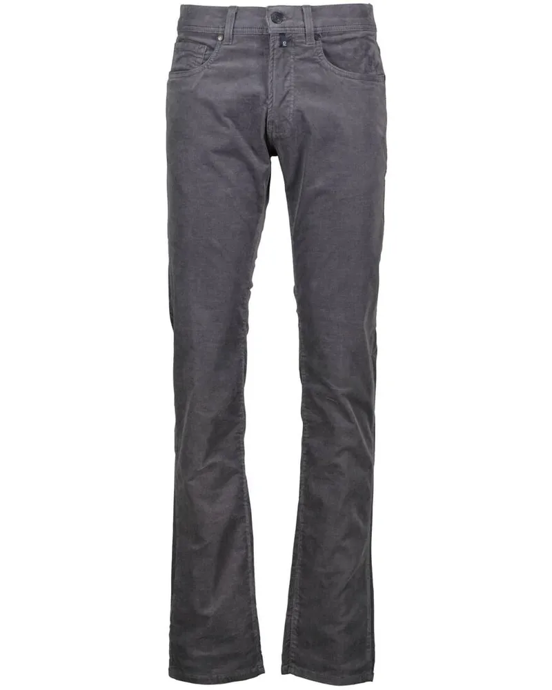 Pierre Cardin Herren Cordhose PC-LYON Tapered Fit Grau