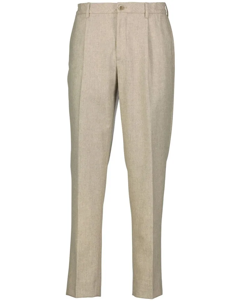 GTA Herren Flanellhose aus Schurwolle DENNIS Offwhite