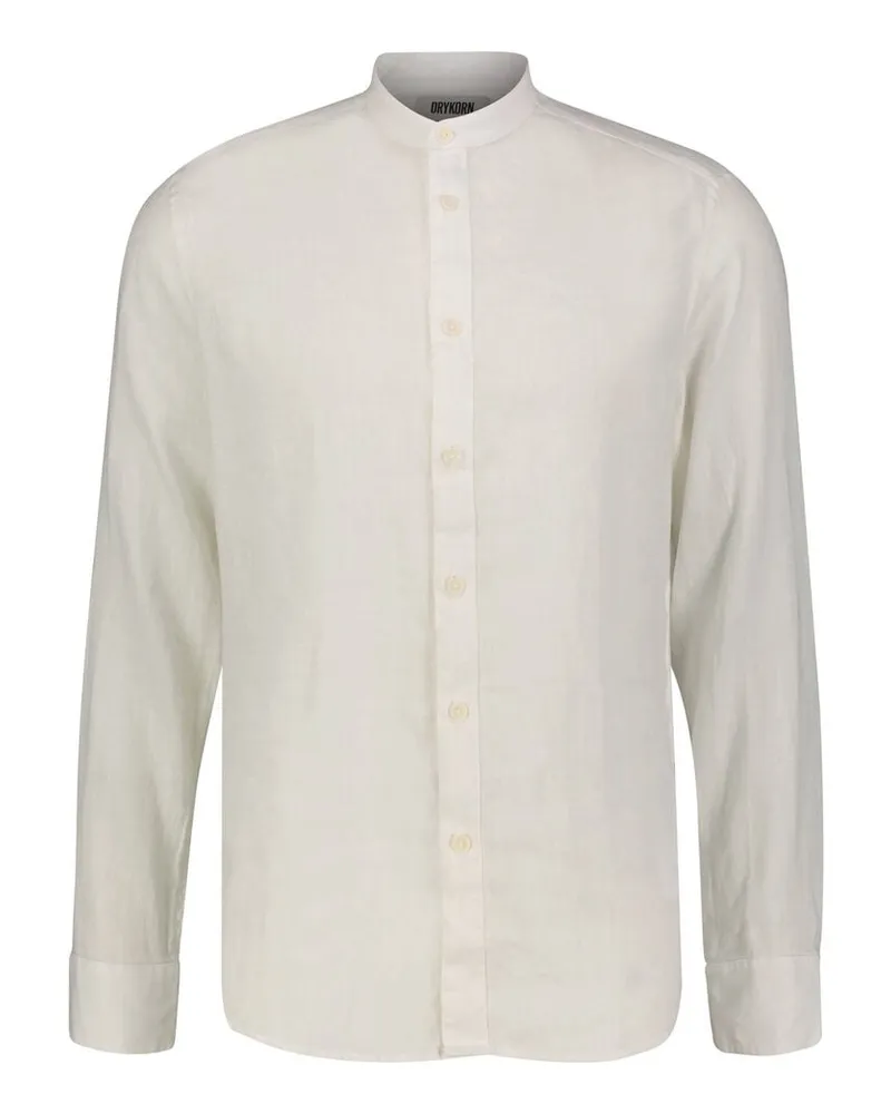 Drykorn Herren Freizeithemd mit Leinen TALOC Regular Fit Weiss