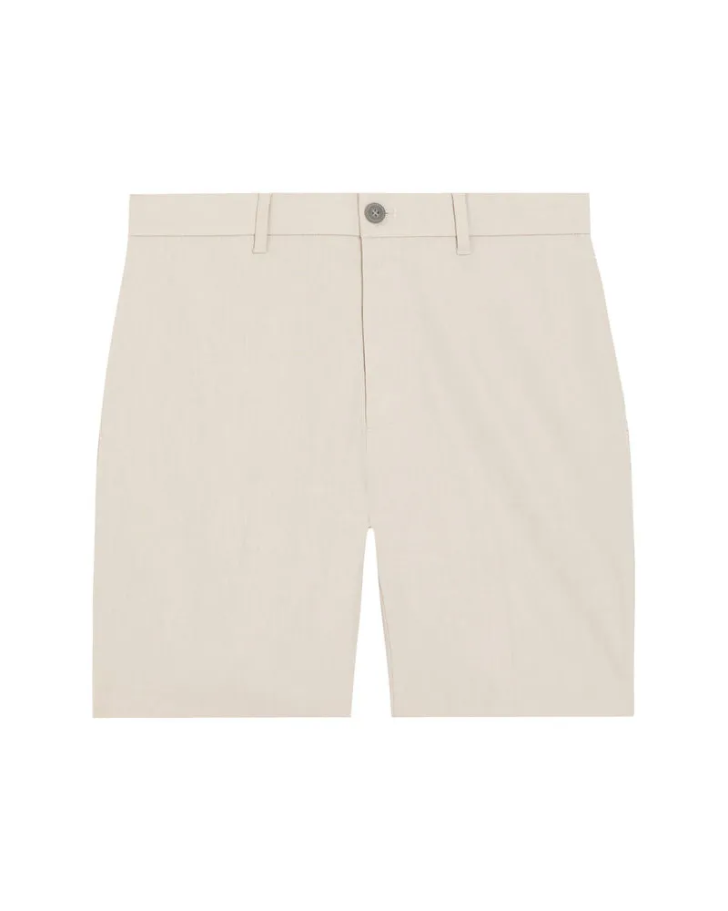 Calvin Klein Herren Bermuda mit Leinen Silber