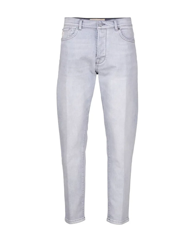 Goldgarn Herren Jeans RHEINAU Relaxed Cropped Grau
