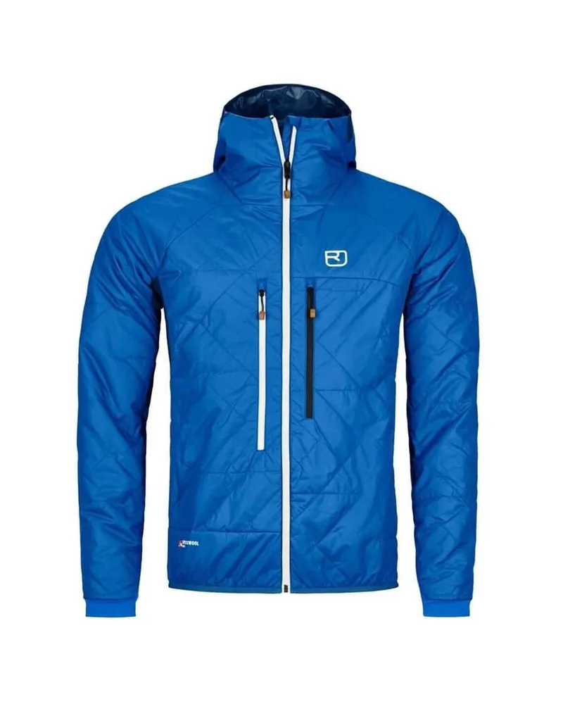 Ortovox Herren Jacke SWISSWOOL PIZ BOE Athletic Fit Hellblau