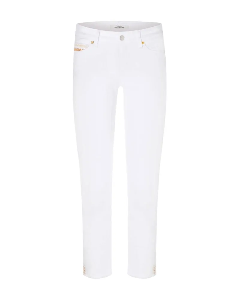 Cambio Damen Jeans PIPER SHORT Weiss