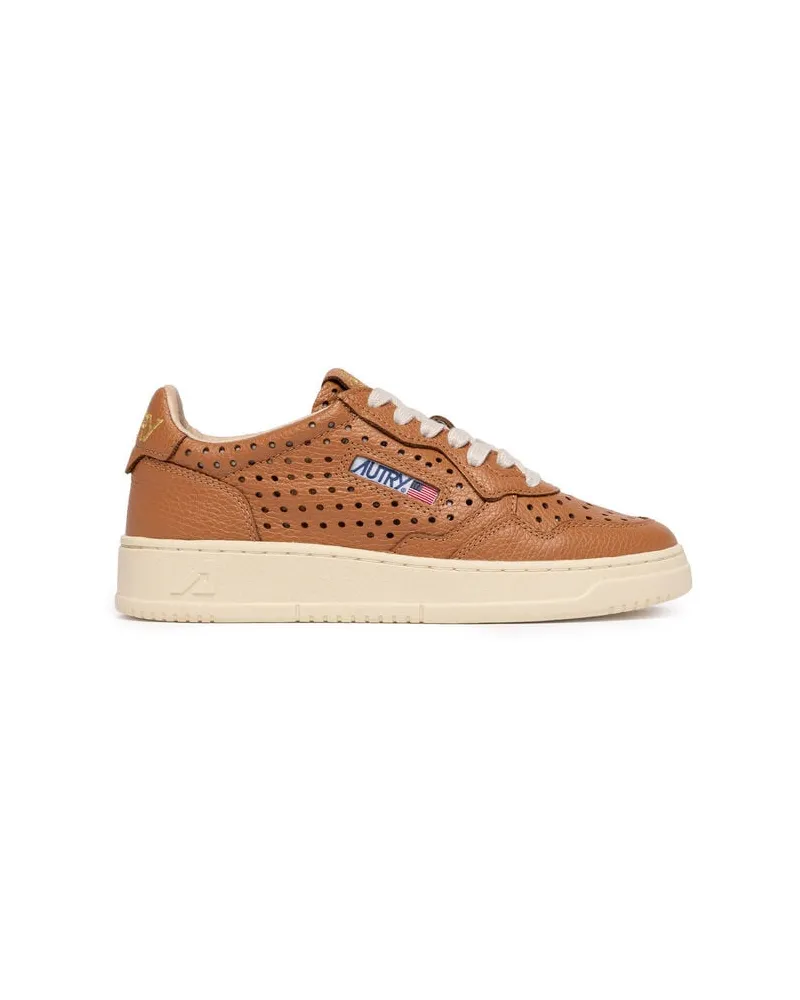 AUTRY Damen Sneaker MEDIALIST LOW Cognac