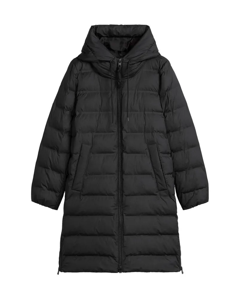 Marc O'Polo Damen Steppmantel mit Kapuze PUFFER COAT Schwarz